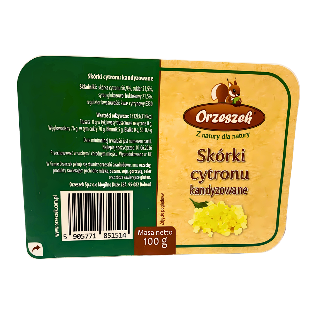 Skórki cytronu kandyzowane Orzeszek 100g