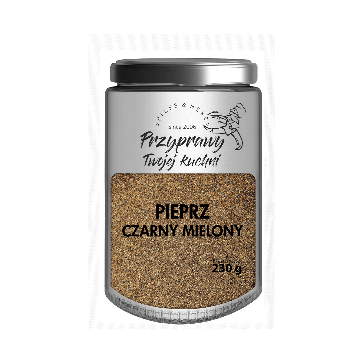 Pieprz czarny mielony Przyprawy Twojej kuchni - 230 g