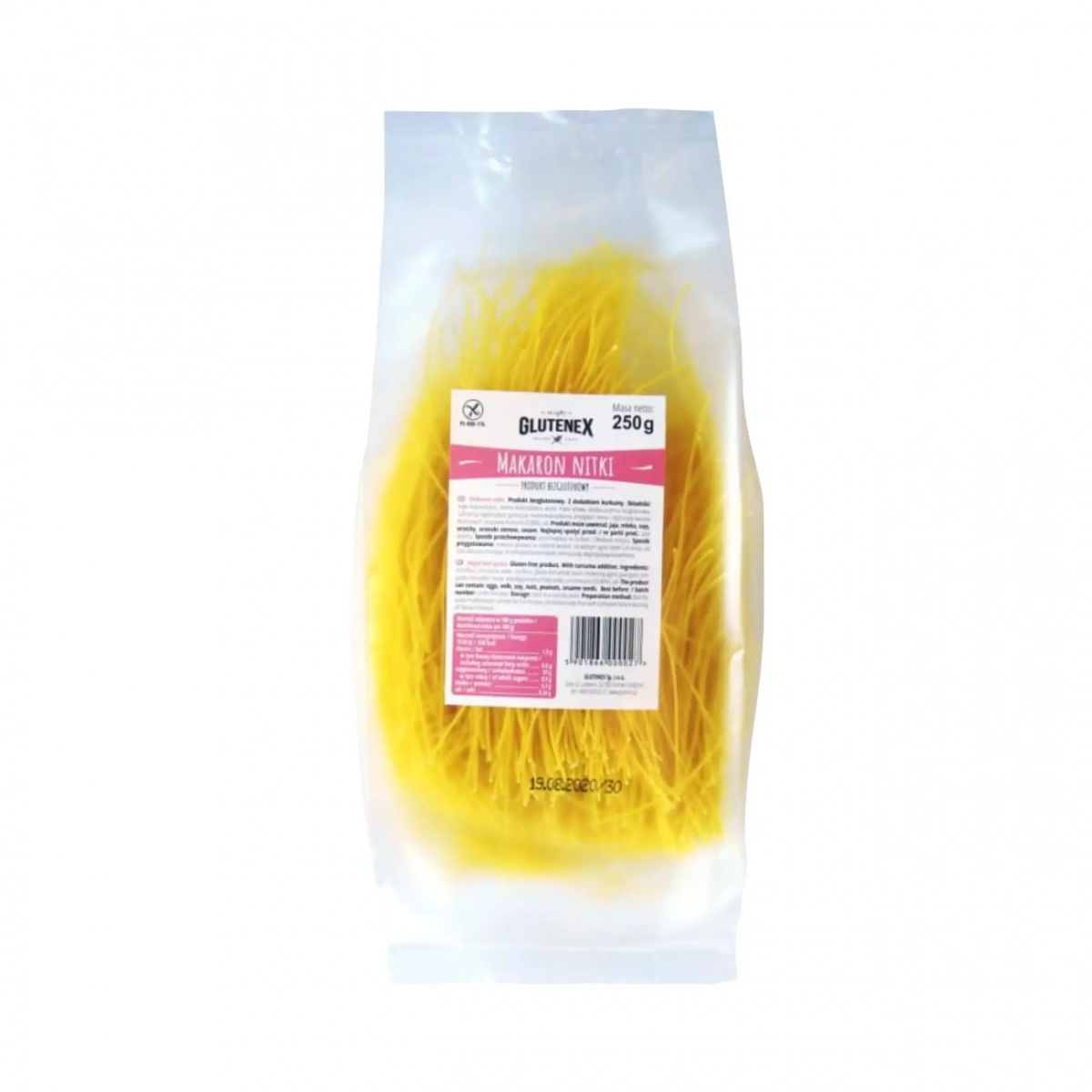 Bezglutenowy makaron nitki 250 g Glutenex