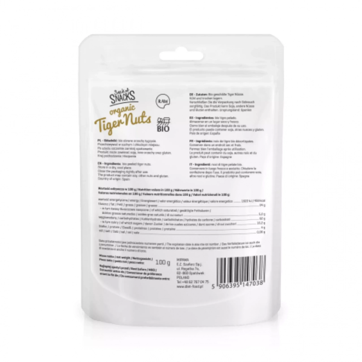 BIO Orzechy tygrysie 100g Diet Food