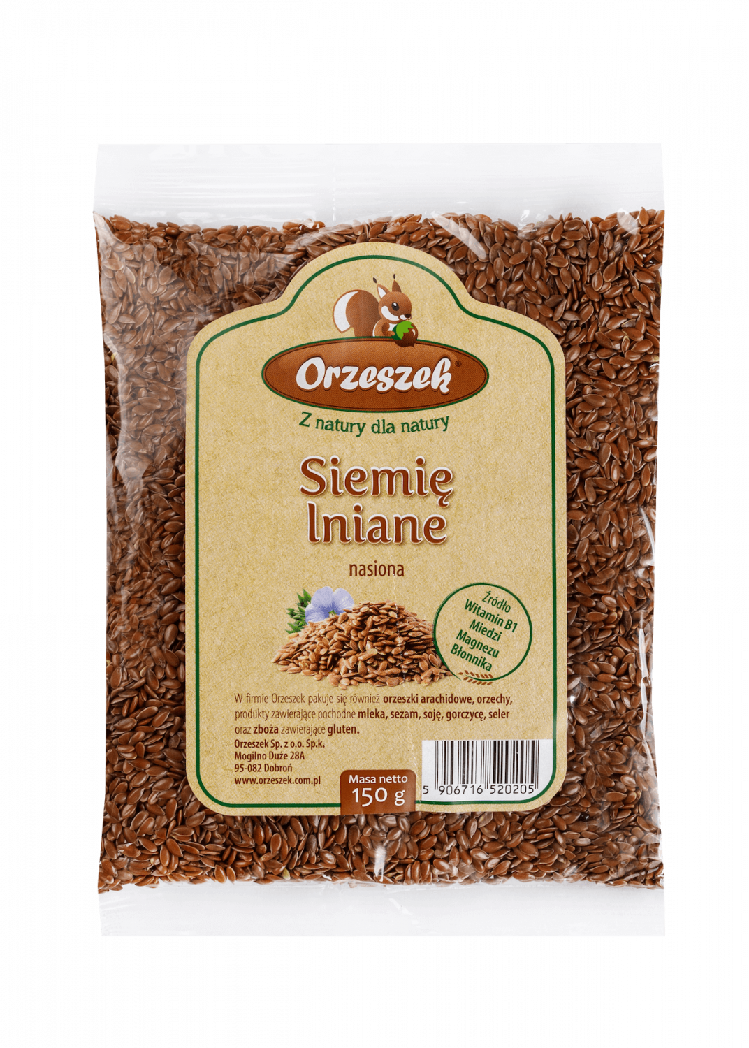 Siemię lniane - nasiona Orzeszek - 1 kg