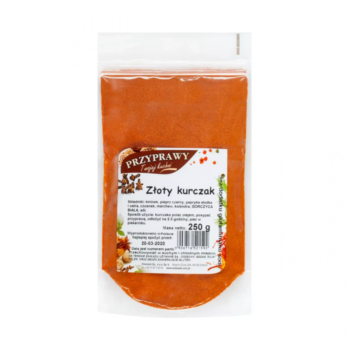 Złoty kurczak Przyprawy Twojej kuchni - 1 kg