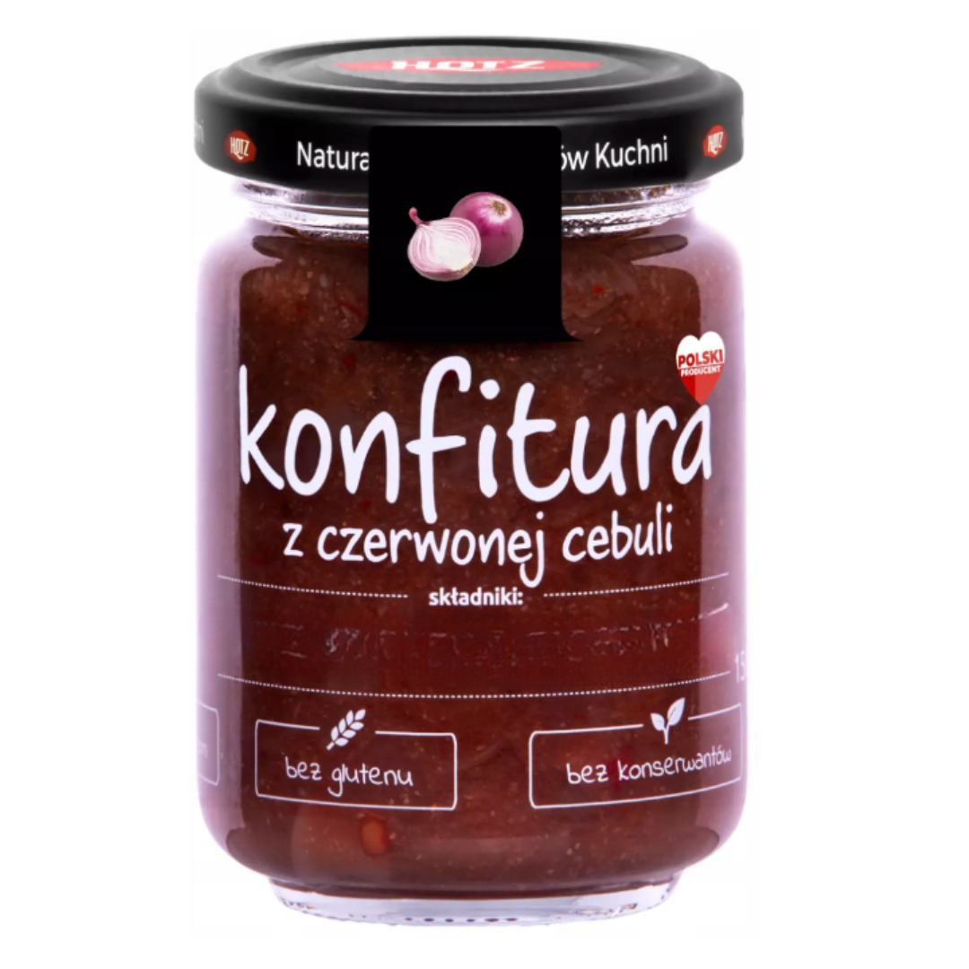 Konfitura z czerwonej cebuli 156 g Hotz