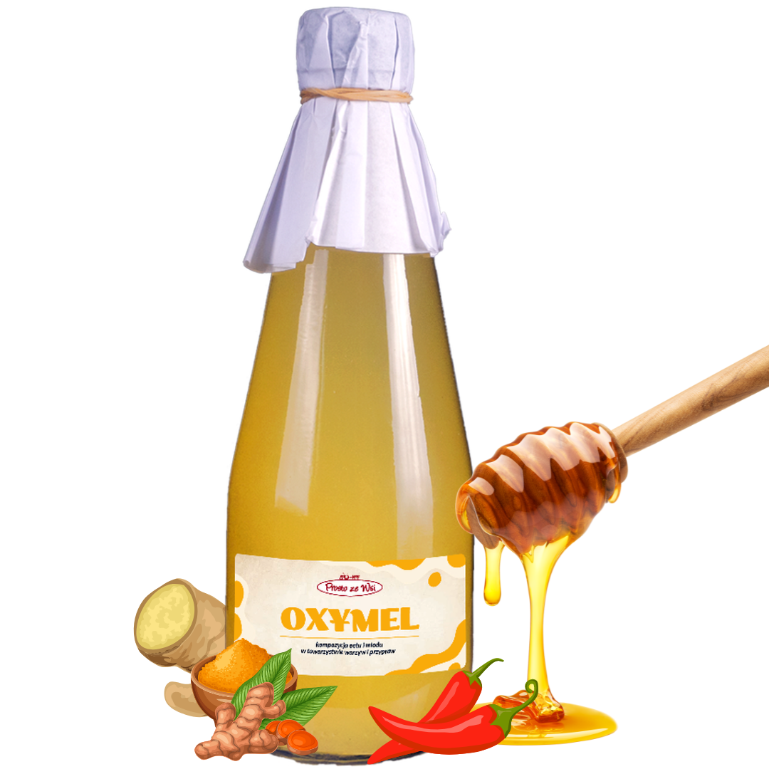Żywy ocet z dodatkami Oxymel 330 ml Prosto ze Wsi