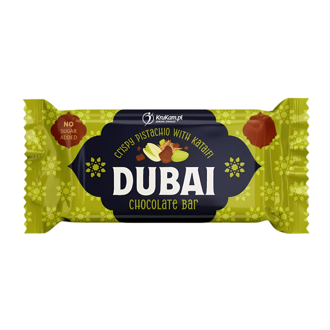 Dubai Chocolate Bar 37g Baton dubajski czekoladowy Krukam