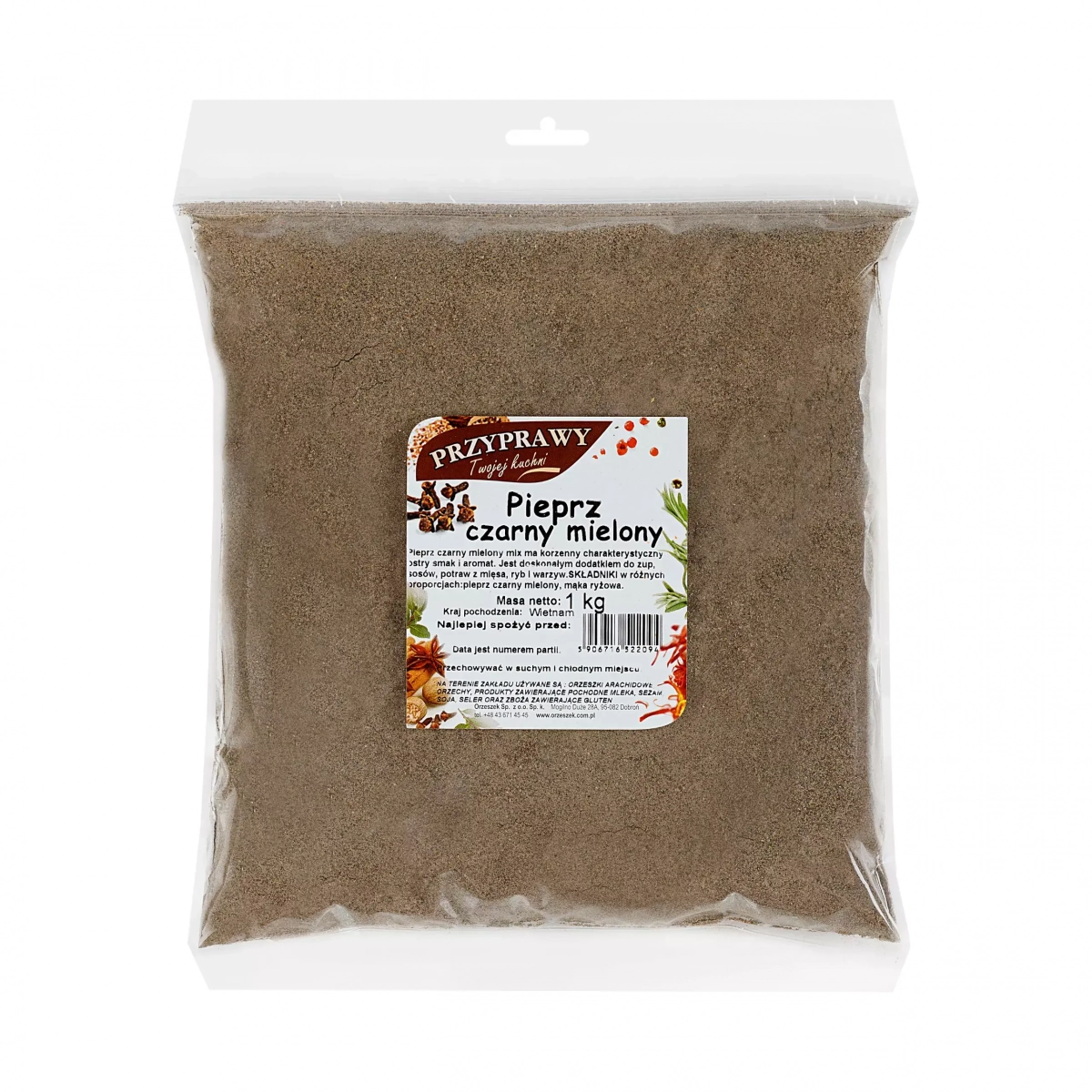 Pieprz czarny mielony Przyprawy Twojej kuchni - 230 g