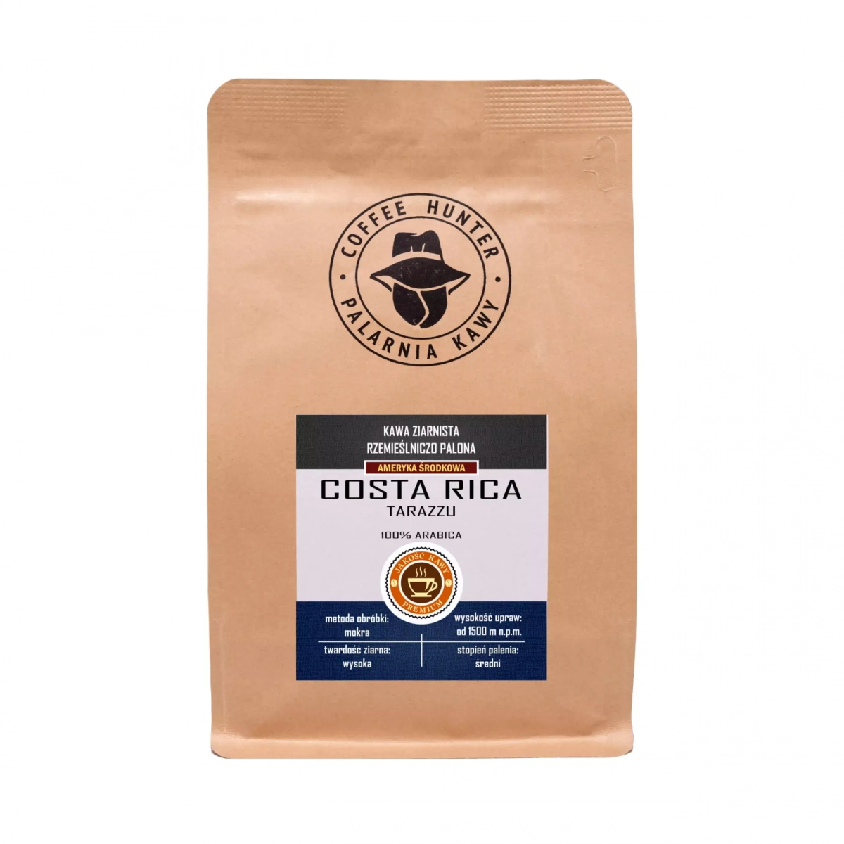 Kawa ziarnista COSTA RICA TARAZZU Coffe Hunter - 1 kg