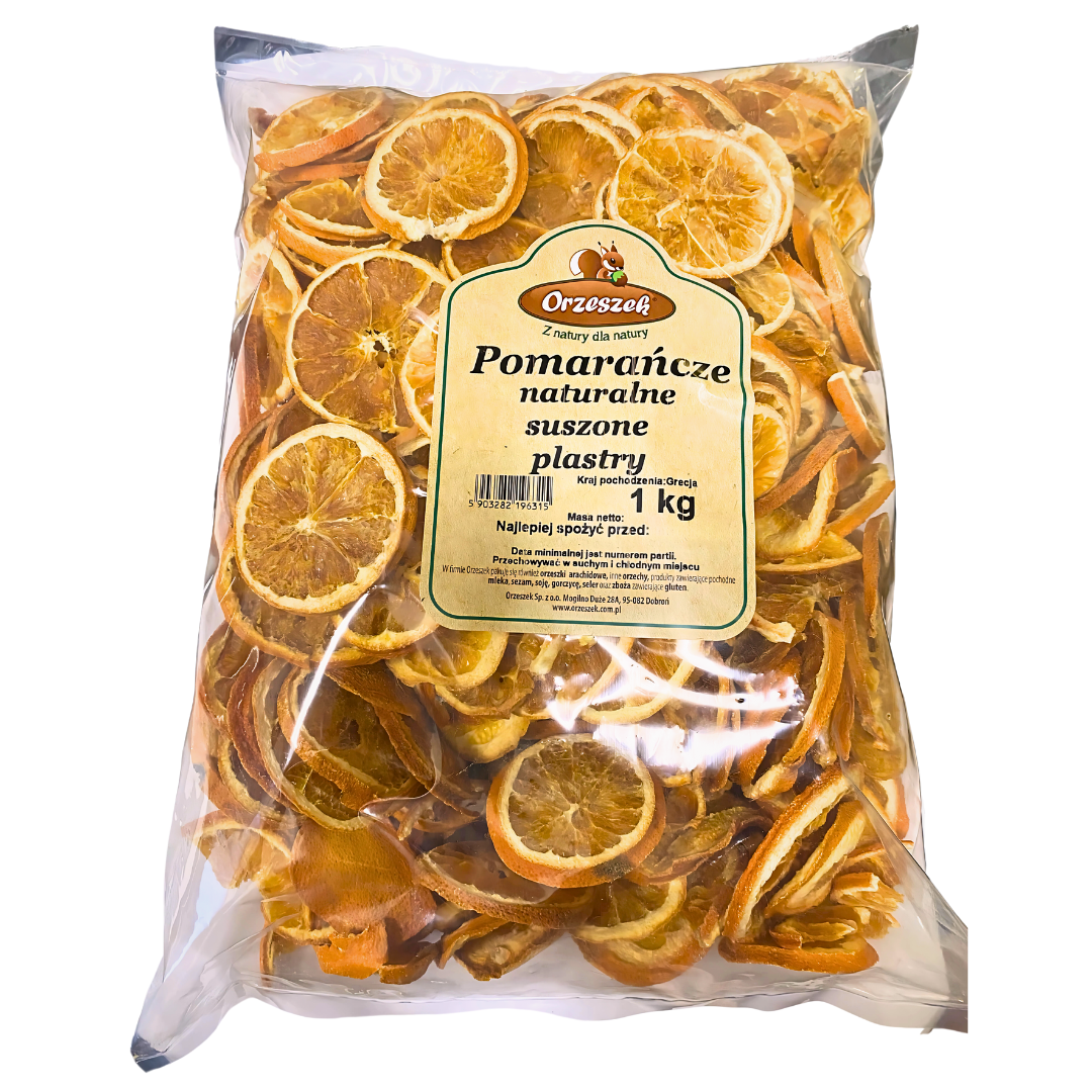 Pomarańcze naturalne suszone plastry 1kg Orzeszek