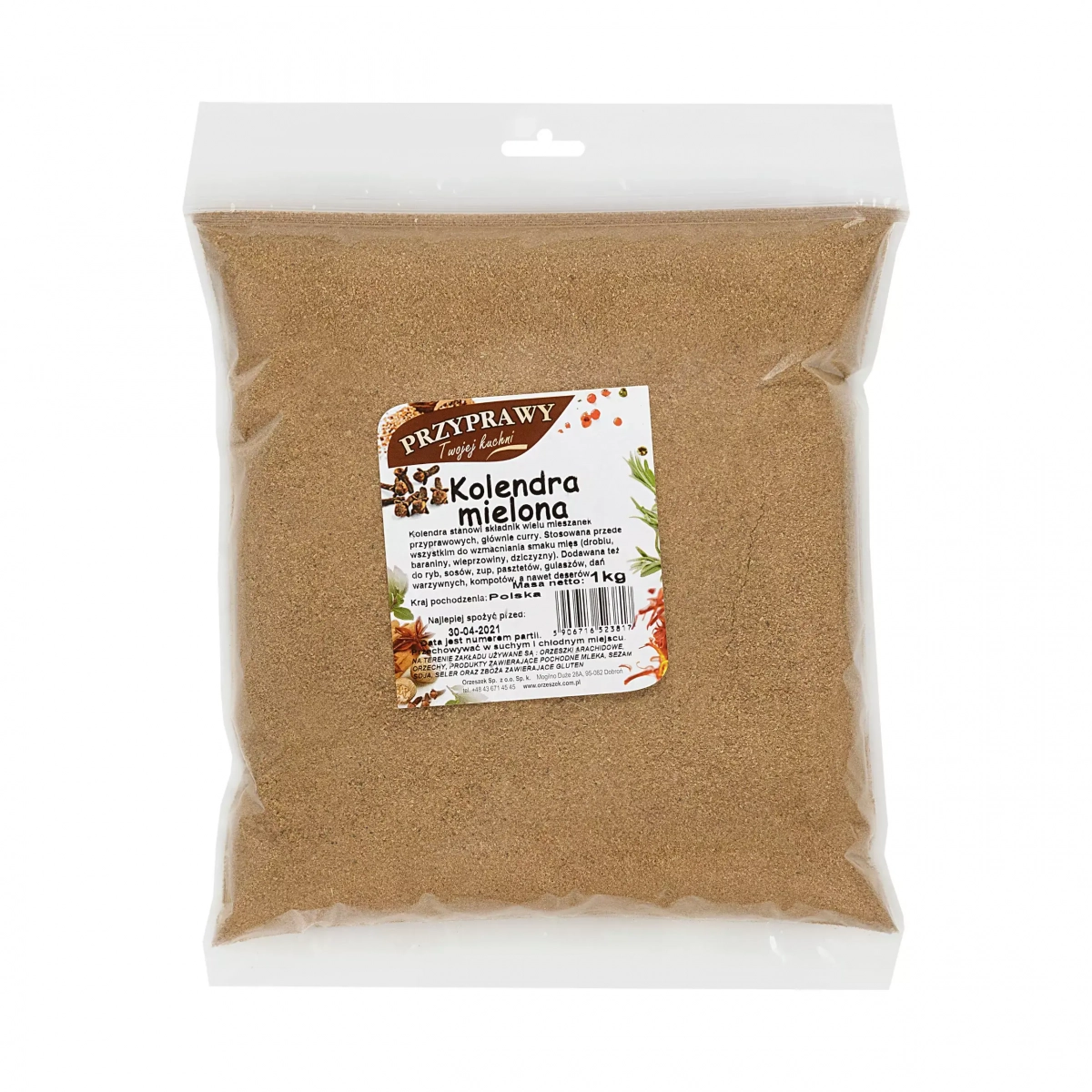 Kolendra mielona Przyprawy Twojej kuchni - 40 g