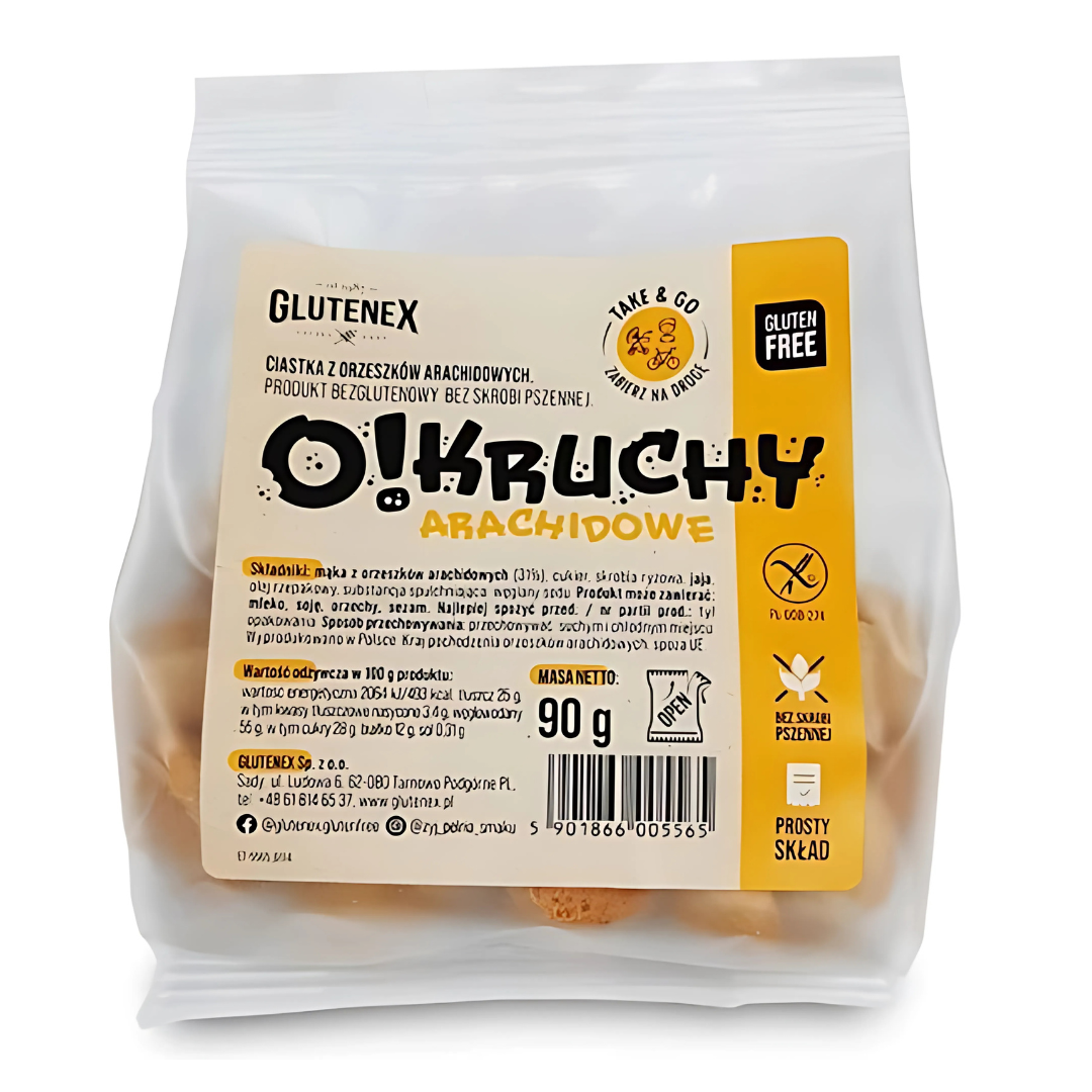 Ciastka Okruchy arachidowe Glutenex 90g