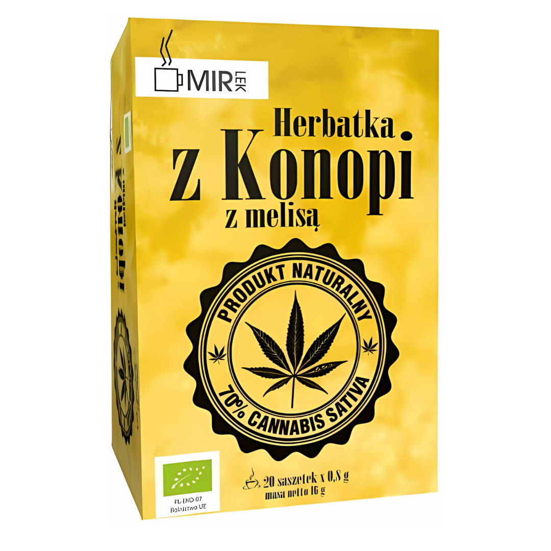 Herbatka z liści konopi z melisą 16g Mir-lek