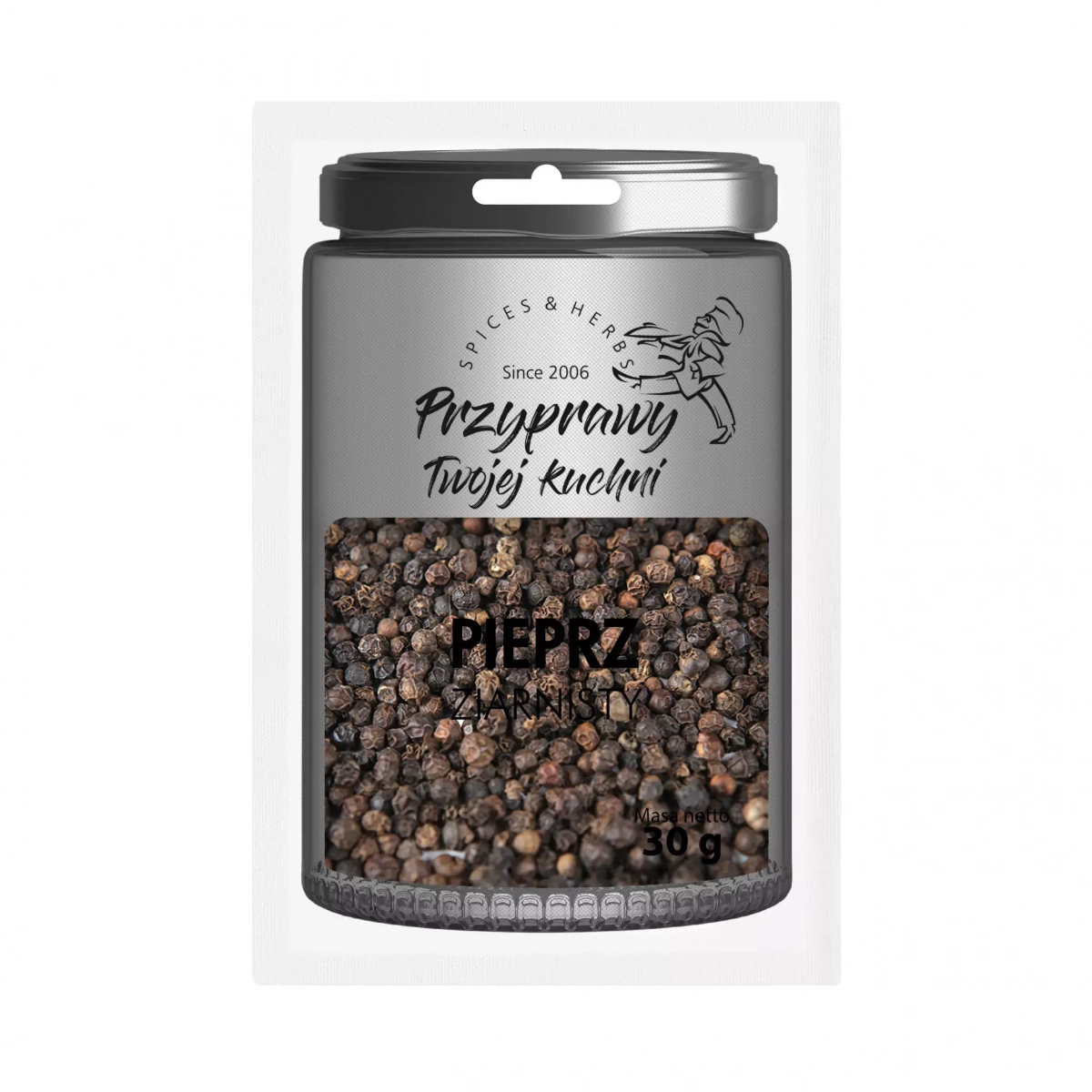 Pieprz czarny ziarnisty Przyprawy Twojej kuchni - 230 g