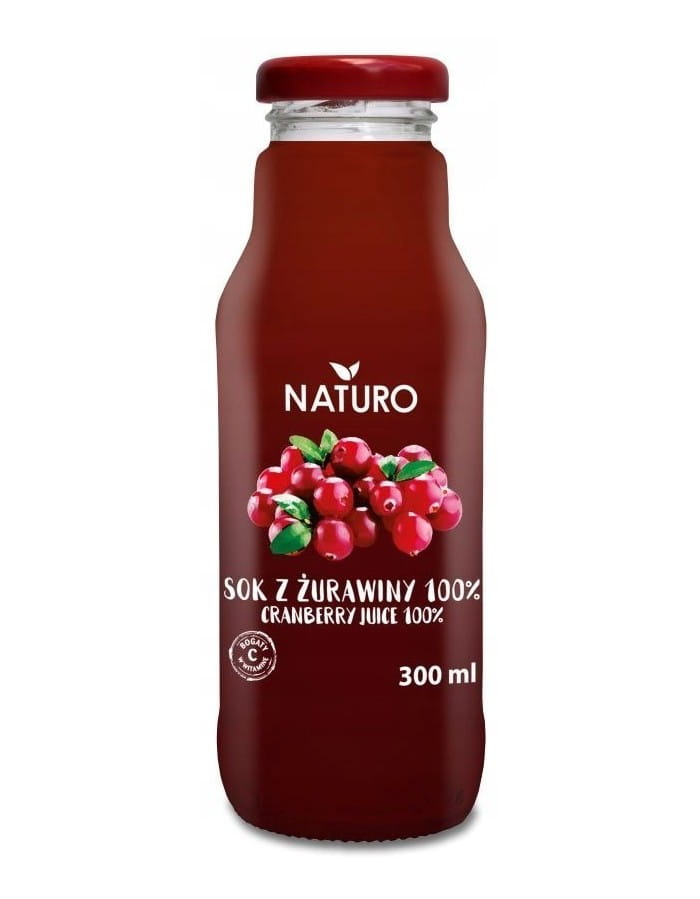 Sok z Żurawiny 100% 300ml Naturo