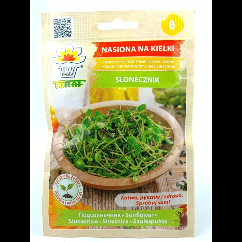Nasiona na kiełki - Słonecznik 20 g Toraf