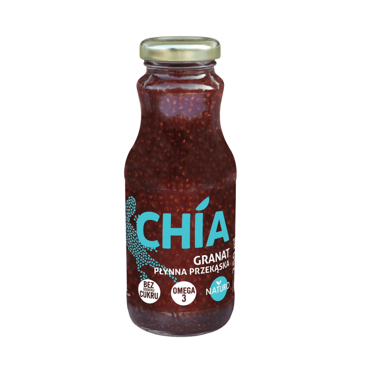 Napój z chia płynna przekąska granat 250 ml Naturo