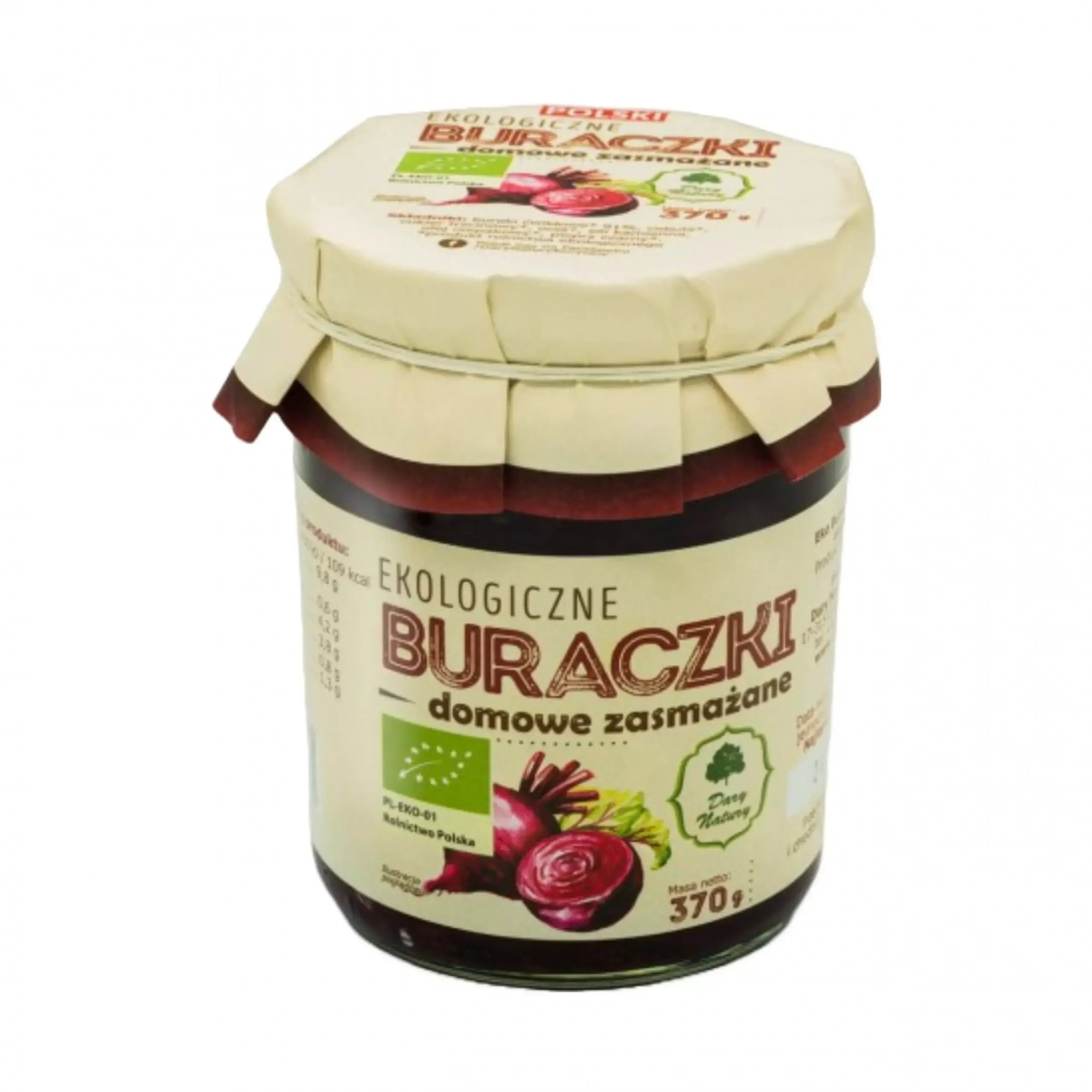 Buraczki domowe zasmażane EKO 370g Dary Natury