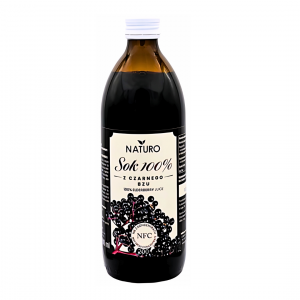Sok z czarnego bzu 100% NFC Naturo 500 ml