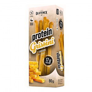 Protein Grissini paluchy gryczane z serem 80g Glutenex