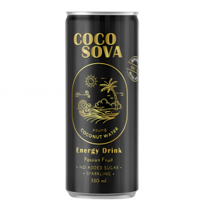 Coco Sova - Energy Drink o smaku marakui na bazie wody kokosowej 320 ml