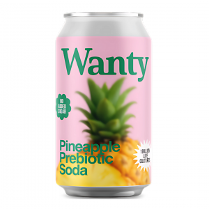 Woda o smaku ananasowy z prebiotykiem Wanty 0,33l Napój Forever Young FYK