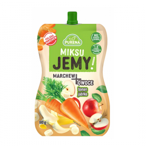 Mus marchew banan jabłko 180 g Purena