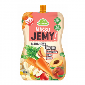 Mus marchew brzoskwinia banan jabłko 180 g Purena