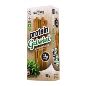 Protein Grissini paluchy gryczane z ziołami włoskimi 80g Glutenex