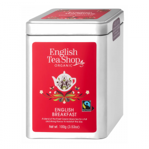 Ekologiczna herbata czarna w metalowej puszce sypana English breakfast English Tea Shop 100 g