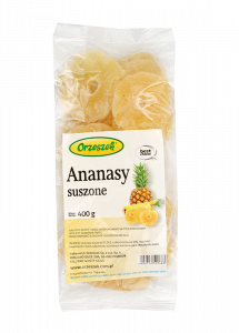 Ananas suszony naturalnie, krążki 1kg Orzeszek - 1 kg