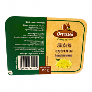 Skórki cytronu kandyzowane Orzeszek 100g